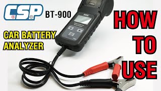 ［CSP］Car Battery Analyzer BT900  how to use [upl. by Nolyarg]