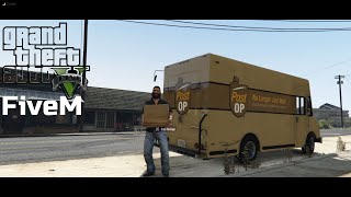 FiveM  First Day as a Post Op Delivery Man  USA  REALISM ROLEPLAY  USARRP  Episode 2 [upl. by Ecitnerp]