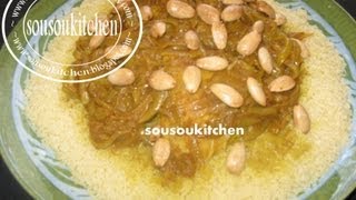 Couscous Teffaya couscous tfaya Recette Marocaine  كسكسو بالتفاية [upl. by Alessig]