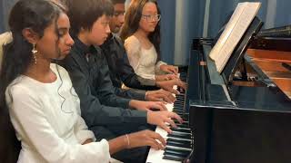 The Phantom of the Opera  Piano 8 Hands  Carter Feng Emma Sun Roshni and Athri Karunamurthy [upl. by Arannahs]