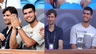 Alcaraz and Ferrer Arrived Together to Watch SF of the Rio Open and Received Applause from 5000 Fans [upl. by Ettenhoj]