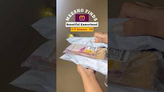 Meesho kamarband for wedding haul waistband  under Rs300 meeshofinds unboxing shorts [upl. by Eizzik]