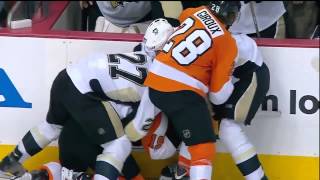 FULL Flyers vs Penguins Brawl ECQF Game 341512 [upl. by Grochow]