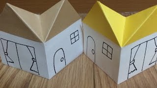 おりがみいえおってみた！家の折り方 Japanese Traditional Origami House 2014 Vol167 [upl. by Lori159]