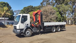 Caminhão Volvo VM270 com Guindastes Palfinger MD45007 [upl. by Towrey275]