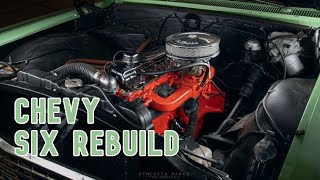 REBUILD IN 10 MINUTES Chevy inline 6 [upl. by Nerral]