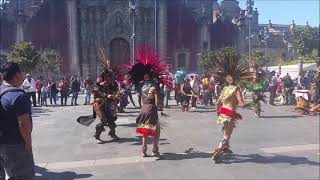 Danzantes centro histórico CDMX 2019 [upl. by Rhiamon]