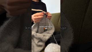 knitting a mohair sweater [upl. by Ayhtnic309]