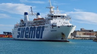 Nave Sansovino in arrivo al porto di Porto Empedocle [upl. by Gayner]