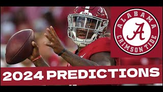 Alabama Crimson Tide Football Schedule 2024 Predictions GameByGame [upl. by Newob]