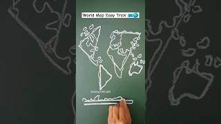 drawing of world map 🌎 how to draw the world map🗺️ map world worldmap manchitra worldmapdrawing [upl. by Swetiana871]