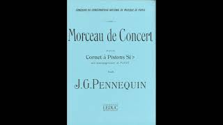 Pennequin Morceau de Concert A442 quotKaraoke  Accompanimentquot [upl. by Simmonds712]