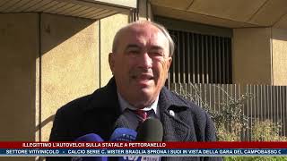 Illegittimo lautovelox sulla statale a Pettoranello  Trsp  news del 81124 [upl. by Eizus]