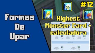 Formas de Upar  12 Highest Monster Card  Calculadora  Digimon Masters Online [upl. by Yearwood]