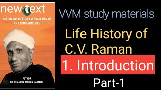 Life History of C V Raman  VVM study materials [upl. by Hamo]