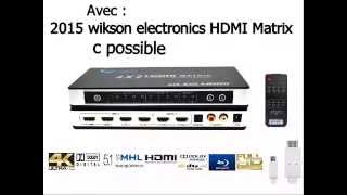 4x2 Commutateur HDMI Matrice Comment ca marche  wikson electronics [upl. by Elwira]