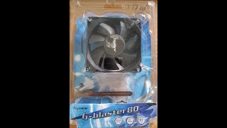 bgears blue gears bblaster80 80mm 3 Pin Fan Review Pt 1 [upl. by Yetti]