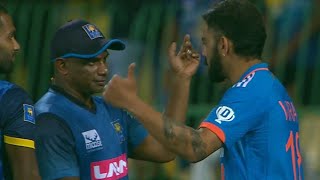 Huge Drama between Virat Kohli Sanath Jayasuriya during Handshake On Virat LBW Drama today [upl. by Ekez]