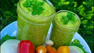 CARIBBEAN GREEN SEASONING  FRUGALLYT [upl. by Alol47]