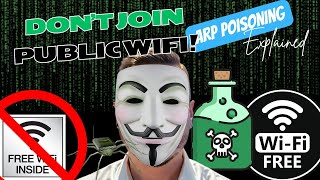 Dont join a public wifi network ARP Poisoning explained [upl. by Assehc]