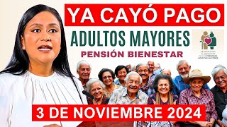 💥SE ADELANTA ADULTOS MAYORES HOY DOMINGAZO 3 DE NOVIEMBRE LETRA Y FECHA DEL DEPOSITO💥 [upl. by Alilad]