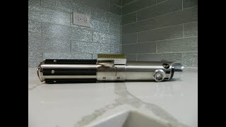 LIGHTSABER REVIEW Galaxys Edge Anakins Legacy Lightsaber [upl. by Adehsar]