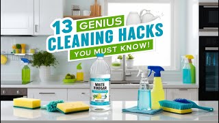 13 Genius Cleaning Hacks Using White Vinegar You Must Know 🧼  Home Tips [upl. by Suk]