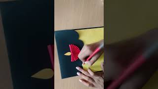 Diwali card making ideas  Handmade diwali card  Diwali greeting cards shorts  ytshorts [upl. by Asseneg]