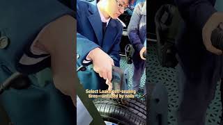 Using polymer memory coating no air leakage from tire studding [upl. by Coplin888]