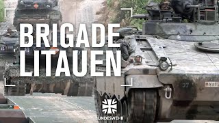 Die Brigade in Litauen kommt  Abschreckung und Verteidigung an der Ostflanke  Bundeswehr [upl. by Yawnoc]