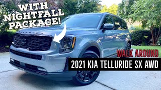 2021 Kia Telluride SX AWD w Nightfall Package  Walk Around [upl. by Fital64]