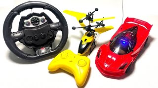 RC 3D lihght Cars Unboxing RC HALICOPTARE  Raching Cars Unboxing Remote Cars Toy [upl. by Tjon]