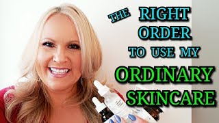 HOW TO LAYER THE ORDINARY SKINCARE Anti Aging OVER 40 [upl. by Anialad582]