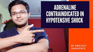 Adrenaline contraindicated in hypotensive shock [upl. by Narad]