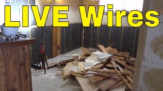 Buried LIVE Electrical WiresTaped Off With Electrical Tape [upl. by Lednem]