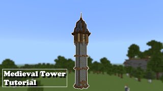 Minecraft How To Build a Medieval Tower [upl. by Ardie]