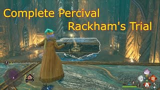 How to Complete Percival Rackhams Trial  Hogwarts Legacy  How Flying Platforms Floating Platforms [upl. by Aicileb72]