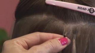 How To Attach Micro Ring Hair Extensions [upl. by Ailuy]