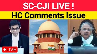 Full Court Reference HC Judges Comment  Supreme Court Live CJI Chandrachud Bench live SC Live [upl. by Aurilia]