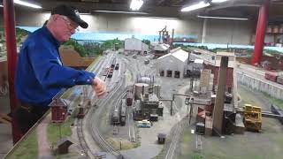 Great Northern Railway Donalds PRR layout walk around video [upl. by Nomelihp]