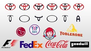 15 Famous Logos And Their Hidden Meanings [upl. by Aneelak359]