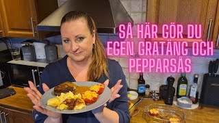 Krämig potatisgratäng med pepparsås och oxfilé [upl. by Kelly]