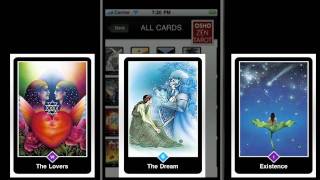 OSHO ZEN TAROT  iPhone amp Android Application [upl. by Gnel499]