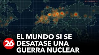 Simulador muestra una guerra nuclear en tiempo real [upl. by Reckford]