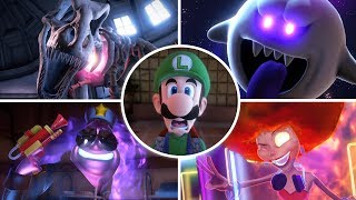 Luigis Mansion 3  All Bosses with Cutscenes and Ending [upl. by Renard]