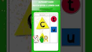 Alphabet matching game letter recognition practice Upper Case Letter with the Lower Case Letter C [upl. by Hsot]