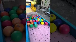 Awesome clear ball rolling funny ⑪ galtmarblerun marblerun [upl. by Wilsey867]