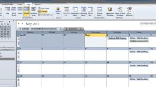 Outlook 2010 Multiple Calendar Viewing Options [upl. by Nire]