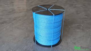 8mm Blue Polypropylene Rope 1000m Coil Demo  BuyRope [upl. by Eimaj]