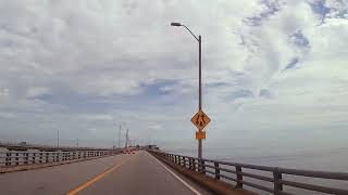 Driving to and through Chesapeake Bay Bridge Tunnels [upl. by Bibeau642]